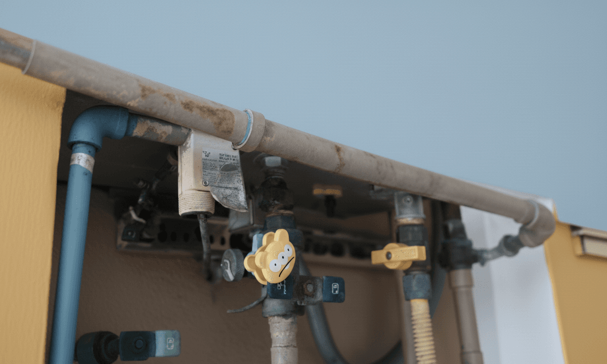 Installation of water pipes